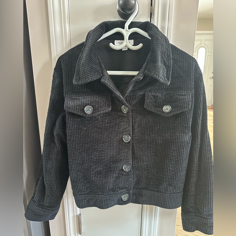Black Corduroy Jacket - Picture 3 of 7